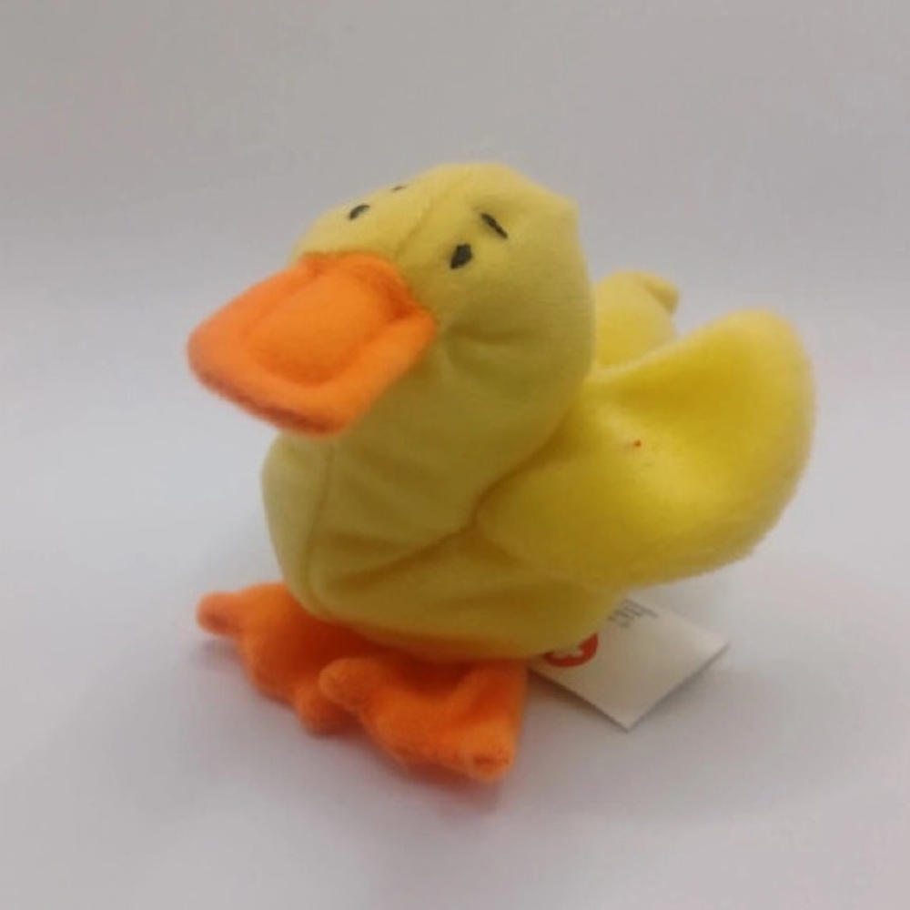 Mini yellow duck plush toy